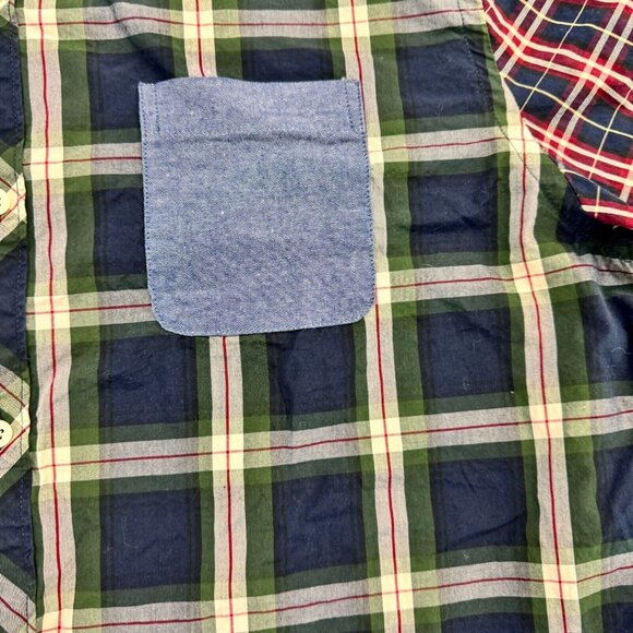 Le 31 Simons Mens Shirt XL Multicolor Plaid Semi-Fit Casual Button Down - Picture 6 of 7